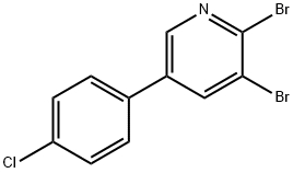 2,3-Dibromo-5-(4-chlorophenyl)pyridine Struktur