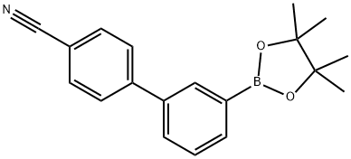 4-氰基聯(lián)苯-3-硼酸頻哪醇酯 結(jié)構(gòu)式