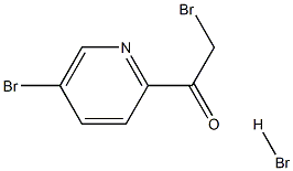 2-bromo-1-(5-bromopyridin-2-yl)ethan-1-one hydrobromide Struktur