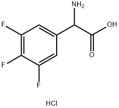 3,4,5-TRIFLUORO-DL-PHENYLGLYCINE HYDROCHLORIDE Struktur