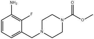 4-(3-Amino-2-fluoro-benzyl)-piperazine-1-carboxylic acid methyl ester