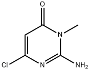 2-amino-6-chloro-3-methylpyrimidin-4(3H)-one Struktur