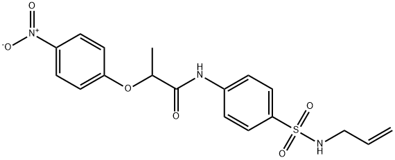 N-{4-[(allylamino)sulfonyl]phenyl}-2-(4-nitrophenoxy)propanamide Struktur