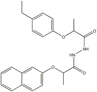 2-(4-ethylphenoxy)-N'-[2-(2-naphthyloxy)propanoyl]propanohydrazide Struktur