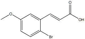 (E)-3-(2-bromo-5-methoxyphenyl)acrylic acid Struktur