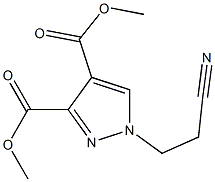 3,4-dimethyl 1-(2-cyanoethyl)-1H-pyrazole-3,4-dicarboxylate Struktur