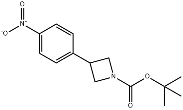 tert-Butyl 3-(4-nitrophenyl)azetidine-1-carboxylate Struktur