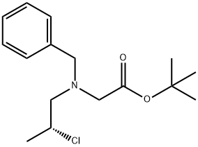 tert-Butyl (R)-N-benzyl-N-(2-chloropropyl)glycinate Struktur