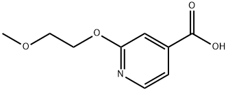 2-(2-methoxyethoxy)pyridine-4-carboxylic acid Struktur