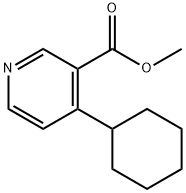 Methyl 4-cyclohexylpyridine-3-carboxylate Struktur