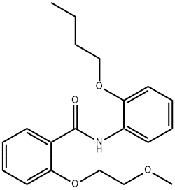 N-(2-butoxyphenyl)-2-(2-methoxyethoxy)benzamide Struktur