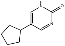 2-Hydroxy-5-(cyclopentyl)pyrimidine Struktur