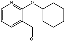 2-CYCLOHEXYLOXYPYRIDINE-3-CARBOXALDEHYDE Struktur