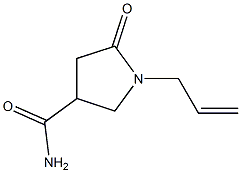 1-allyl-5-oxo-3-pyrrolidinecarboxamide Struktur