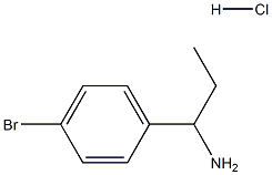 1-(4-bromophenyl)propan-1-amine hydrochloride Struktur