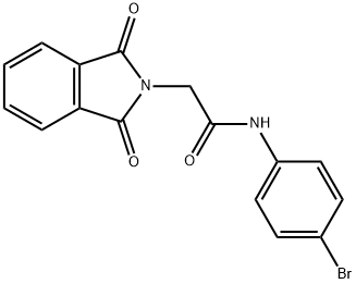 N-(4-bromophenyl)-2-(1,3-dioxo-1,3-dihydro-2H-isoindol-2-yl)acetamide Struktur