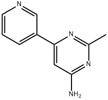 4-Amino-2-methyl-6-(3-pyridyl)pyrimidine Struktur