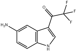 1-(5-amino-1H-indol-3-yl)-2,2,2-trifluoroethan-1-one Struktur