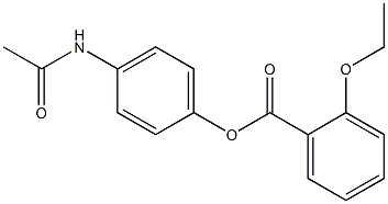 4-(acetylamino)phenyl 2-ethoxybenzoate Struktur