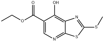 ethyl 2-(Methylthio)-7-oxo-4,7-dihydrothiazolo[5,4-b]pyridine-6-carboxylate Struktur