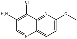 4-Chloro-6-methoxy-[1,5]naphthyridin-3-ylamine Struktur