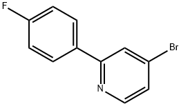 4-BROMO-2-(4-FLUOROPHENYL)-PYRIDINE Struktur