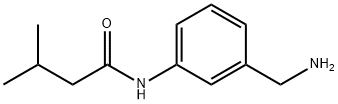 N-[3-(aminomethyl)phenyl]-3-methylbutanamide Struktur