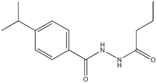 N'-butyryl-4-isopropylbenzohydrazide Struktur