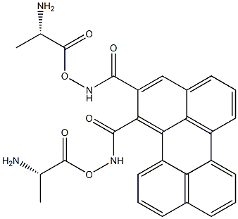 N, N'-bis (L-alanine) perylene diamide Struktur