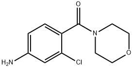 3-chloro-4-(morpholin-4-ylcarbonyl)aniline Struktur