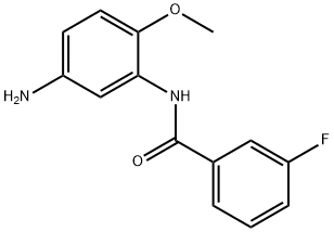 N-(5-amino-2-methoxyphenyl)-3-fluorobenzamide Struktur