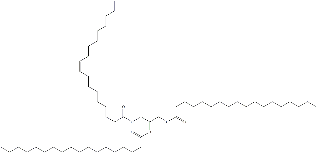 1-oleoyloxy-2,3-bis-stearoyloxy-propane Struktur