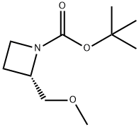 tert-butyl (S)-2-(methoxymethyl)azetidine-1-carboxylate Struktur