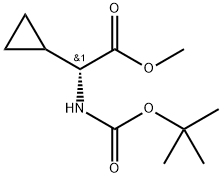 METHYL (2R)-2-{[(TERT-BUTOXY)CARBONYL]AMINO}-2-CYCLOPROPYLACETATE Struktur