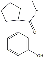 methyl 1-(3-hydroxyphenyl)cyclopentane-1-carboxylate Struktur