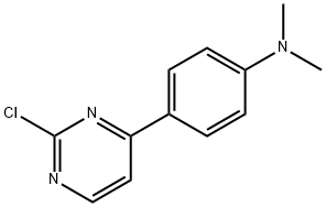 4-(2-CHLOROPYRIMIDIN-4-YL)-N,N-DIMETHYLANILINE Struktur