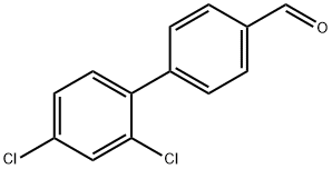 [1,1'-Biphenyl]-4-carboxaldehyde, 2',4'-dichloro- Struktur