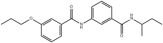 N-{3-[(sec-butylamino)carbonyl]phenyl}-3-propoxybenzamide Struktur