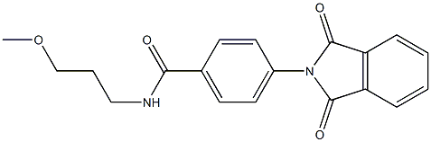 4-(1,3-dioxo-1,3-dihydro-2H-isoindol-2-yl)-N-(3-methoxypropyl)benzamide Struktur