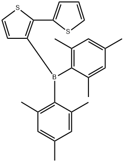 3-DIMESITYLBORYL-2,2'-BITHIOPHENE Struktur