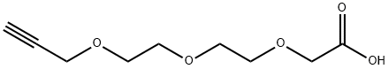 Acetic acid, 2-[2-[2-(2-propyn-1-yloxy)ethoxy]ethoxy]- Struktur