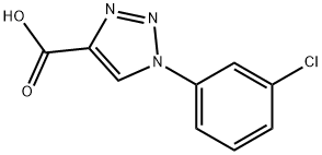 1-(3-chlorophenyl)-1H-1,2,3-triazole-4-carboxylic acid Struktur