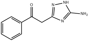 2-(5-Amino-1H-1,2,4-triazol-3-yl)-1-phenylethanone Struktur