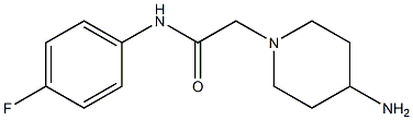 2-(4-aminopiperidin-1-yl)-N-(4-fluorophenyl)acetamide Struktur