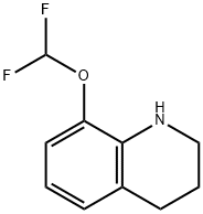 8-(difluoromethoxy)-1,2,3,4-tetrahydroquinoline Struktur