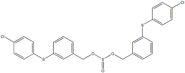 bis{3-[(4-chlorophenyl)sulfanyl]benzyl} sulfite Struktur