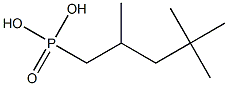 (2,4,4-trimethylpentyl)phosphonic acid Struktur