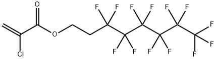 3,3,4,4,5,5,6,6,7,7,8,8,9,9,10,10,10-heptadecafluorodecyl2-chloroacrylate Struktur