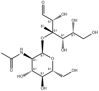 3-O-(2-Acetamido-2-deoxy-a-D-glucopyranosyl)-D-galactose Struktur