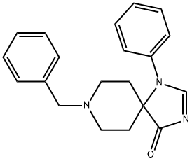 1,3,8-Triazaspiro[4.5]dec-2-en-4-one, 1-phenyl-8-(phenylmethyl)- Struktur